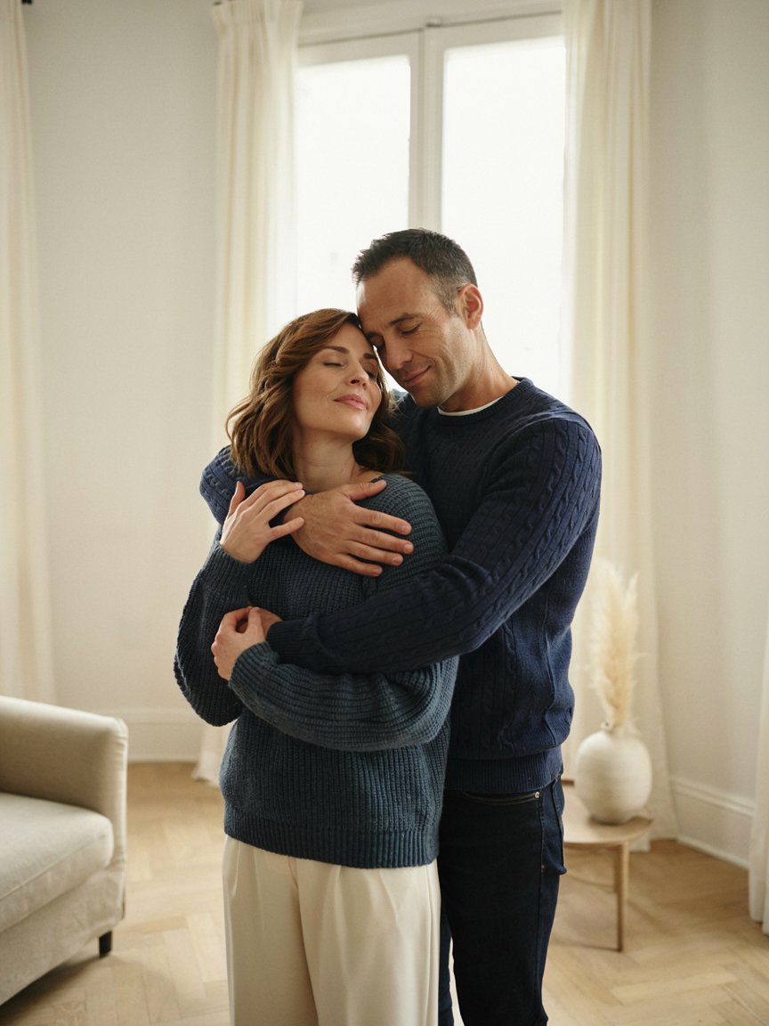 Pareja disfrutando un momento de cercanía